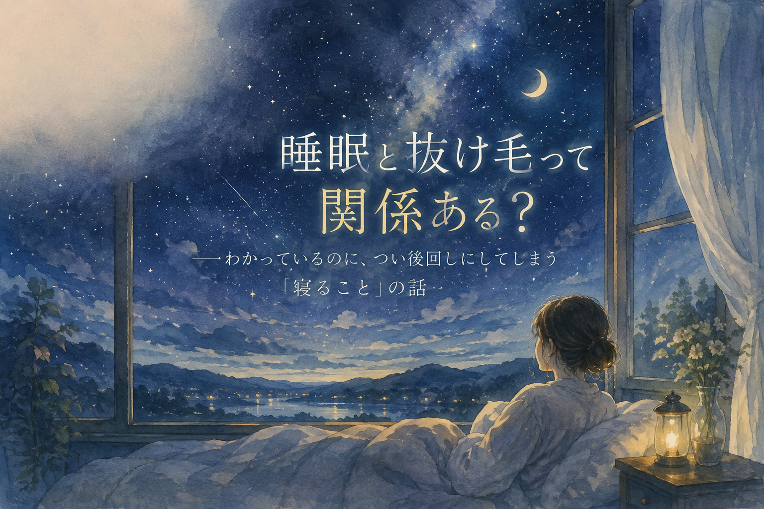 睡眠と抜け毛って関係ある？——わかっているのに、つい後回しにしてしまう「寝ること」の話